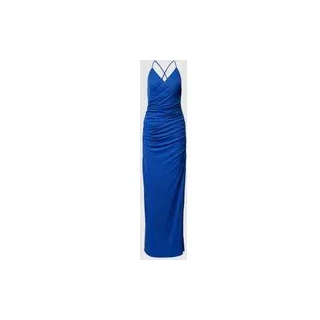 Abendkleid in Wickel-Optik, Royal, 48