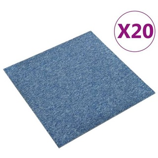 vidaXL Teppichfliesen 20 Stk. 5 m2 50x50 cm Blau