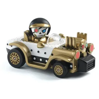 DJECO Spielzeug-Auto Crazy Motors Spielzeugauto mit Fahrerfigur & Federung Metall