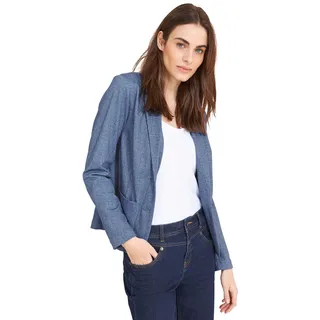 Street One Damen Melange Blazer dahlia blue 36 - 36