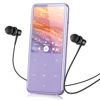 AGPTEK 64GB MP3 Player Bluetooth 5.3 mit 2,4" TFT Farbbildschirm HiFi Musik