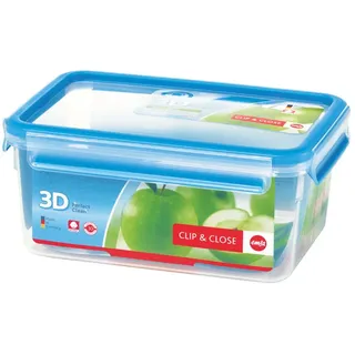 Emsa Frischhaltedose CLIP & CLOSE 9,9 cm hoch transparent, blau