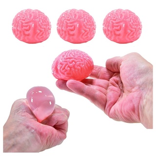 Kögler Lernspielzeug 3 x Quetschball Gehirn Design Halloween Antistress Knautschball (3-St)