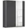 175 x 210 x 59 cm Grau/Blau