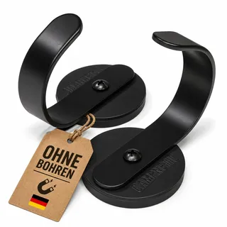 Campnetic magnetische Haken 2er Set klein - Magnethaken für Camping | Gummierte Magnet Haken, Für Kastenwagen, Vanlife, Camper Zubehör, Camping Magnete Inkl. Aufbewahrungsbeutel