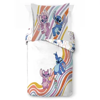 Disney Lilo & Stitch Baumwolle 135 x 200 cm + 80 x 80 cm