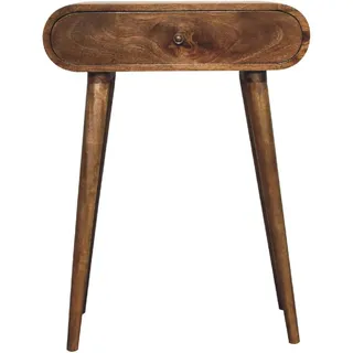 Artisan Furniture Konsolentisch, Braun, Holz, Echtholz,Mangoholz, Holz Optik, Rechteckig, 60x78x30 cm, FSC 100%, Handmade in India, Wohnzimmer, Wohnzimmertische, Konsolentische