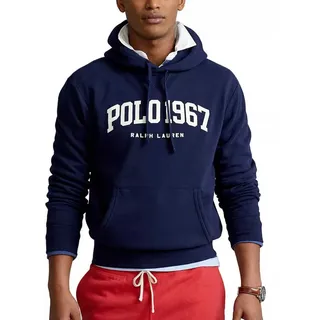 Polo Ralph Lauren Kapuzensweatshirt Kapuzen Sweatshirt Logo Fleece Hoodie Sweater Pulli Hooded Jumper blau L