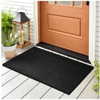 Karat Fußmatte Kokosmatte, verschiedene Größen, Schmutzfangmatte, Matte, rechteckig, Stärke: 24 mm schwarz 200 cm x 150 cm