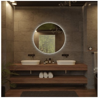 Village Design Badspiegel »Rund Spiegel Koala, Spiegel mit LED Beleuchtung, Badspiegel rund« weiß Ø 100 cm