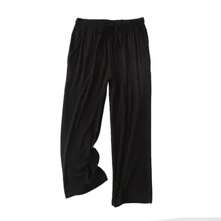 DSKK Pyjamahose Damen Frühling/Sommer Modal Baumwolle 3/4 Pyjamahose Lässige Haushose - L