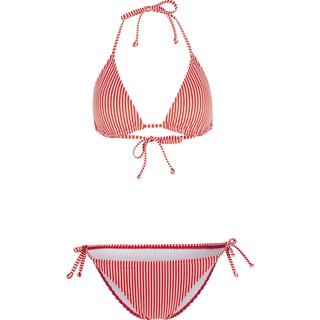 O'Neill Capri - Bondey Triangle Bikini Set red simple stripe (33026) 38