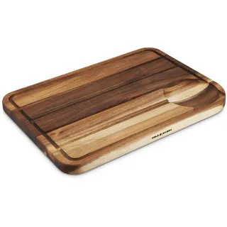 Cole & Mason Berden Schneidebrett Holz groß mit Saftrille, Akazienholz | 46 x 34 x 2,5 cm massiv Schneidbretter für die Küche, Stirnholz Schneidebrett, Schneidebretter Holz, Küchenbrett, Geschenk