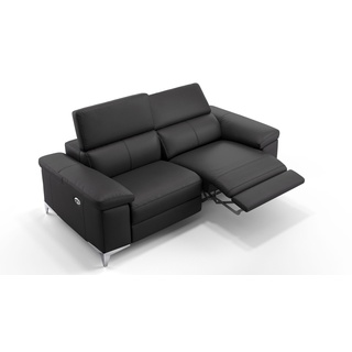 2Sitzer Couch 2er Sofa mit Funktion VENOSA - schwarz