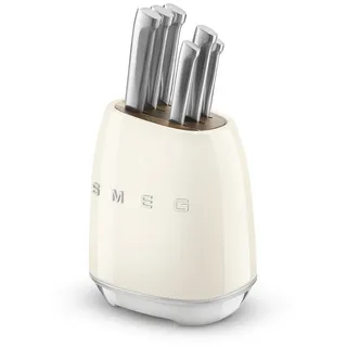 Smeg KBSF02CR Messerblock 6-tlg. Beige