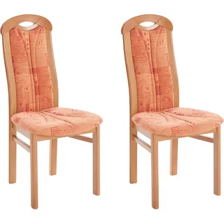 Home Affaire Armlehnstuhl Stoff beige/orange 2er Set