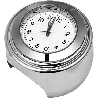 Motorrad Lenkeruhr Quarz Motorradlenker Uhr Universal Zeitplan Fahrrad Chrom Was