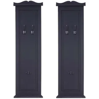 MCW Wandgarderobe H33 109 x 28 x 4 cm Dunkelgrau