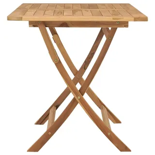 vidaXL Gartentisch Klappbar 120x70x75 cm Massivholz Teak