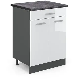 Vicco Schubladenschrank R-Line 60 x 81,6 x 60 cm Weiß