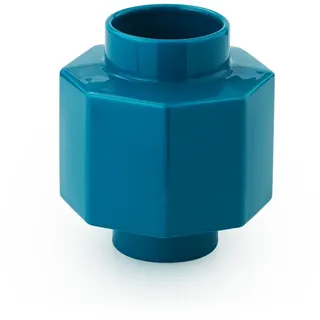 Normann Copenhagen - Deko Object Vase Hexagon, petrol blue