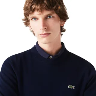 LACOSTE Pullover Crew Neck Cotton, navy