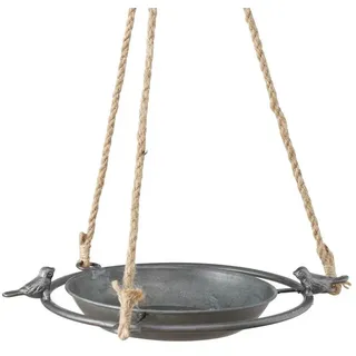 Boltze Vogeltränke Jackson Ø25 x 4 cm Grau