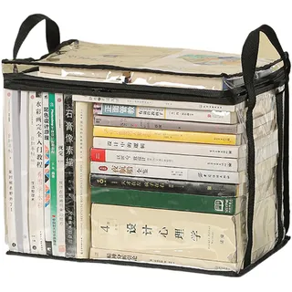 Faltbare Bücherbox Bücher Aufbewahrungsbox Wasserdichte Spielzeugkiste Klar Bücher Aufbewahrungsbox für Haushalt