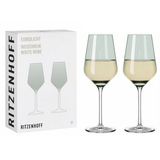Ritzenhoff Weinglas Fjordlicht, Glas, Grün H:22.5cm D:8cm Glas grün