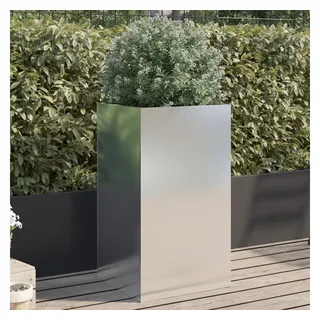 vidaXL Pflanzkübel 42 x 38 x 75 cm Silber