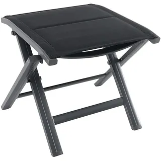 Greemotion Klapphocker Grenada Gartenhocker 48 x 39 x 43 cm schwarz