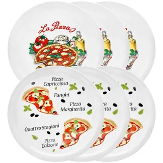 VAN WELL Pizzateller Napoli & Margherita 30,5 cm 4er Set