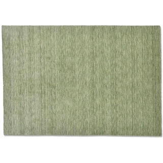 SANSIBAR Sylt Wollteppich  List , grün , Wolle , Maße (cm): B: 90 H: 1,3