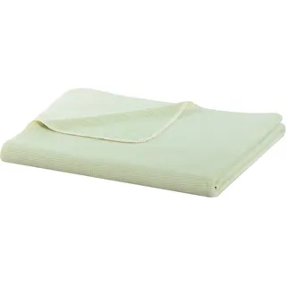 Wohndecke BIEDERLACK "Pearl" Wohndecken Gr. B/L: 150 cm x 200 cm, grün (mint) Baumwolldecken aus reiner Baumwolle