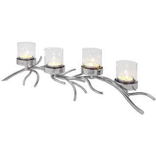 Fink »RAMUS, 4-flammig, Adventsleuchter«, mit bruchsicherem Glas, Kerzenhalter für 4 Kerzen