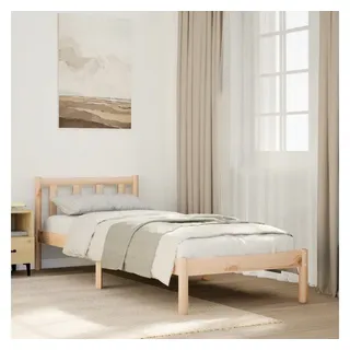 vidaXL Massivholzbett 100 x 220 cm Braun