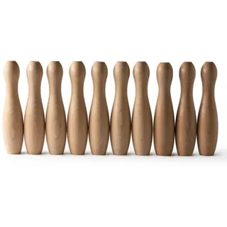 VIZA Madera Holz Kegelspiel Set 19,8 x 6 cm
