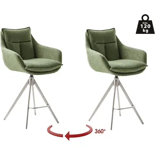 MCA Furniture Bistrostuhl Parker 60 x 98 x 62 cm Grün