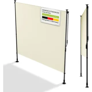 Juskys Aluminium Seitenmarkise 200 x 310 cm Beige