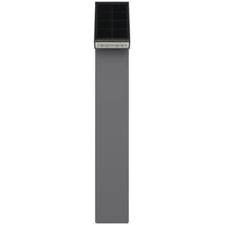 Lumisky Solarmast Kunststoff 12,9 x 56 x 8,5 cm Dämmerungssensor grau/schwarz