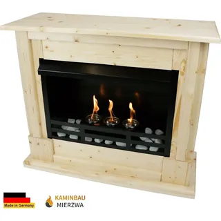 Ethanol und Gelkamin Modell Emily Premium Natur incl. 21 teil. Set - Schwarz/Rot/Braun/Weiß