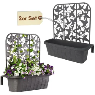 GarPet Balkonkasten 60 x 20 x 20 cm Weiß