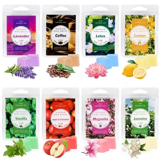 Duftwachs für Duftlampe 8 Düfte Duftwachs Wax Melts Sojawachs Scentsy Duftwachs, Duftlampe Wachs für Hochzeiten, Geburtstag, Valentinstag, Weihnachten