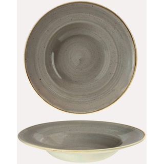 Churchill Stonecast -Wide Rim Bowl Pastateller- Ø28cm, Farbe wählbar (Peppercorn Grey)