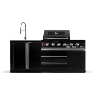 BB-S3 Outdoorküche | Gasgrill | Clean - Schwarz