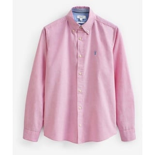 Next Langarmhemd Langärmeliges Slim Fit Oxfordhemd (1-tlg) rosa S (Normallänge)