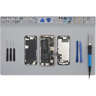 Lötmatte Extra Groß Silikon 70cm - Magnetmatte Soldering Mat Arbeitsunterlage Werkstatt