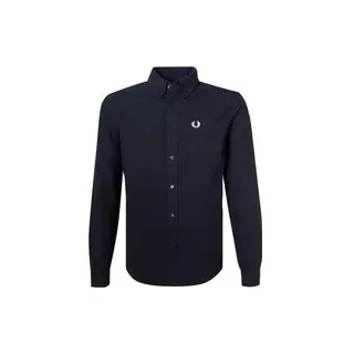Fred Perry Herren Hemd blau, blau, NOS
