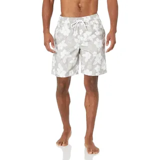 Amazon Essentials Herren Badeshorts Lang Badehose 23cm mit Netzfutter Taschen und Kordelzugverschluss