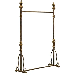 LM-Coat rack XINGLL Garderobenständer Garderobe Kleiderständer, Vintage Bronze Freistehendes Regal, Kleiderhut Handtasche Aufbewahrungsbügel Für Flur Schlafzimmer Flur, Industrielle Garderobe